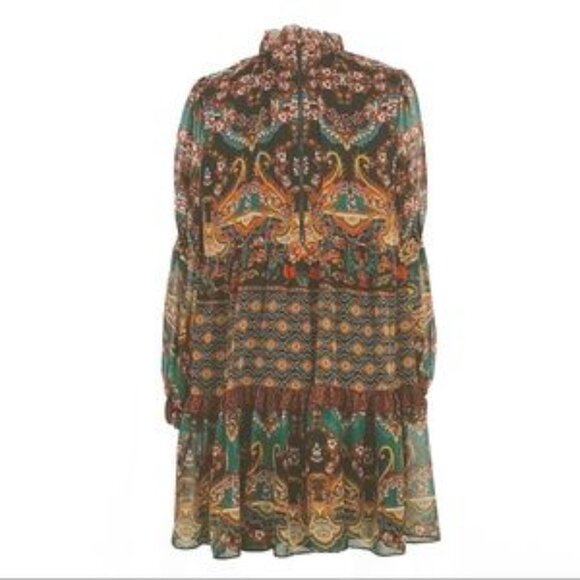 Alice And Olivia Dress Marcella Spellsbound Paisley mini - Picture 9 of 15